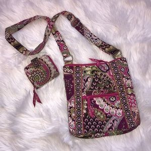 Vera Bradley iconic hipster cross body and wallet